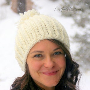 Crochet Patterns Knit Look Hat five sizes included from baby to adult pattern number 118 L image 2