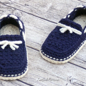 Crochet Pattern for Super Pack of Mens Loafers Crochet Pattern 122 Instant Download L image 3