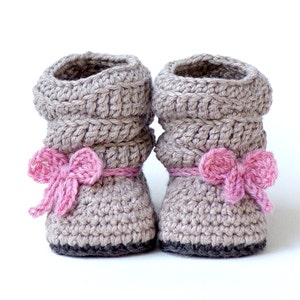 Crochet Pattern 217 Baby Slouch Boot Mia Boot Instant Download PDF Slouchy kc550 image 4