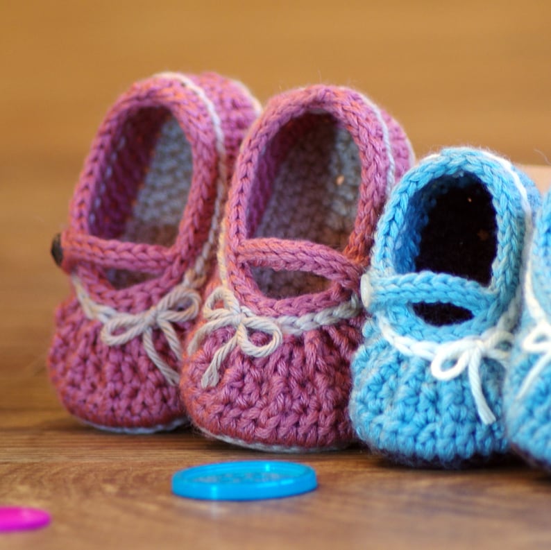 Crochet Pattern  210 Too Cute Mary Janes with easy gathering afbeelding 5
