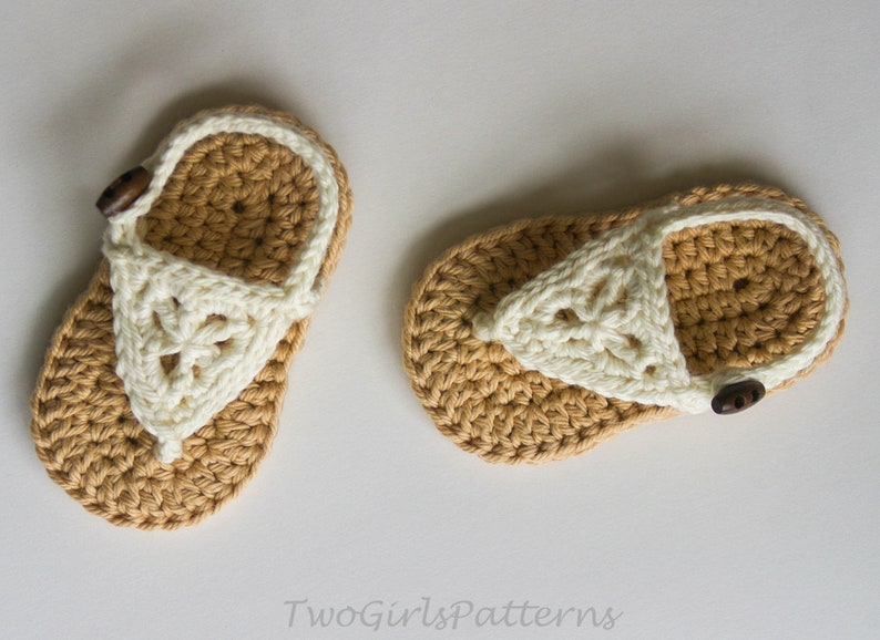 Crochet Baby Pattern Boho Sandals Crochet Pattern Baby Crochet Instant download pdf file baby sizes image 8