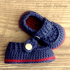 Crochet patterns Baby Boy Booties The Sailor Pattern number 203 Instant Download kc550 image 2