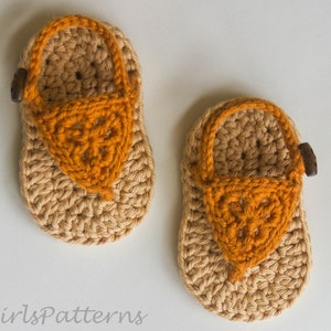 Crochet Baby Pattern Boho Sandals Crochet Pattern Baby Crochet Instant download pdf file baby sizes image 6