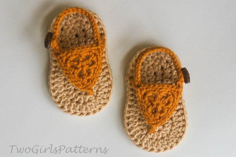 Crochet Baby Pattern Boho Sandals Crochet Pattern Baby Crochet Instant download pdf file baby sizes image 6