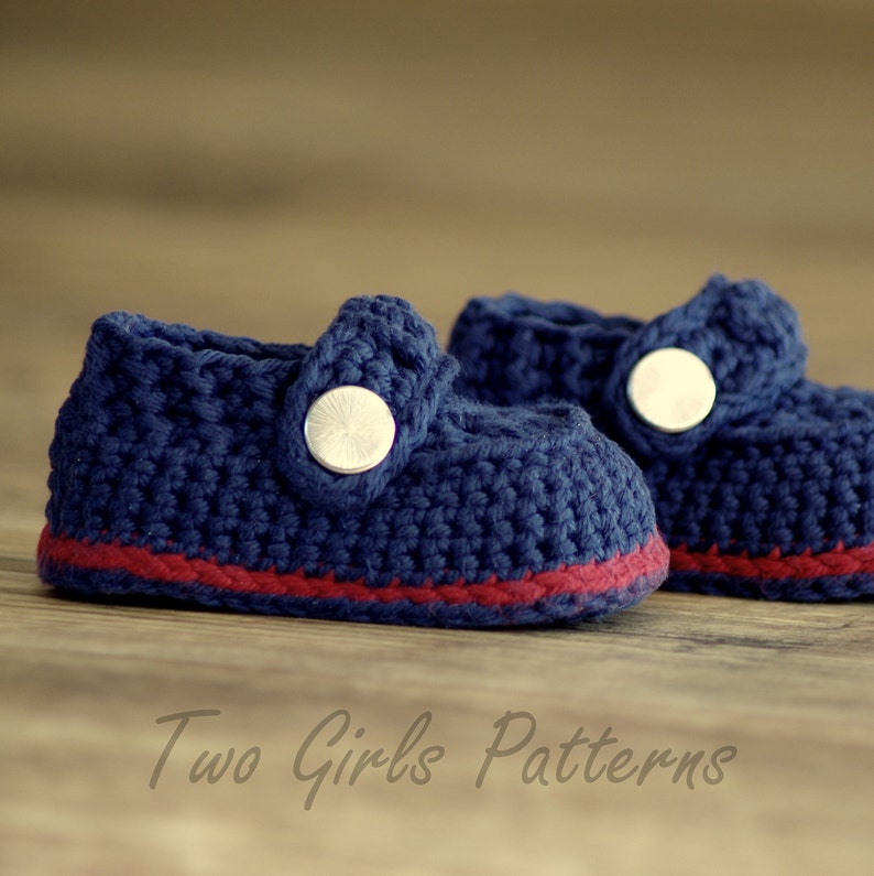 Crochet patterns Baby Boy Booties The Sailor Pattern number 203 Instant Download kc550 image 3