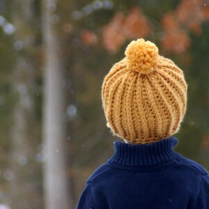 CROCHET PATTERN #118 - Crochet Hat Pattern - Awesome Knit Look Hat - five sizes included from baby, toddler, child, adult - Instant Download