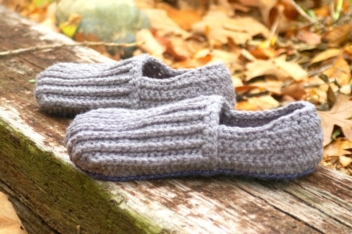 crochet house shoes pattern