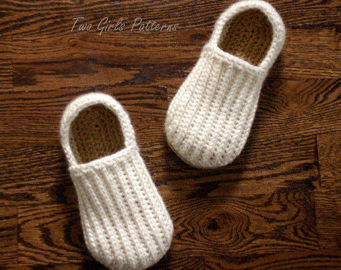 crochet house shoes free pattern