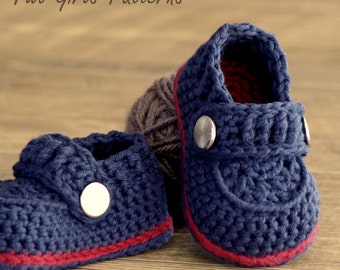 Crochet Patterns Baby Boy Booties the Sailor Pattern Number