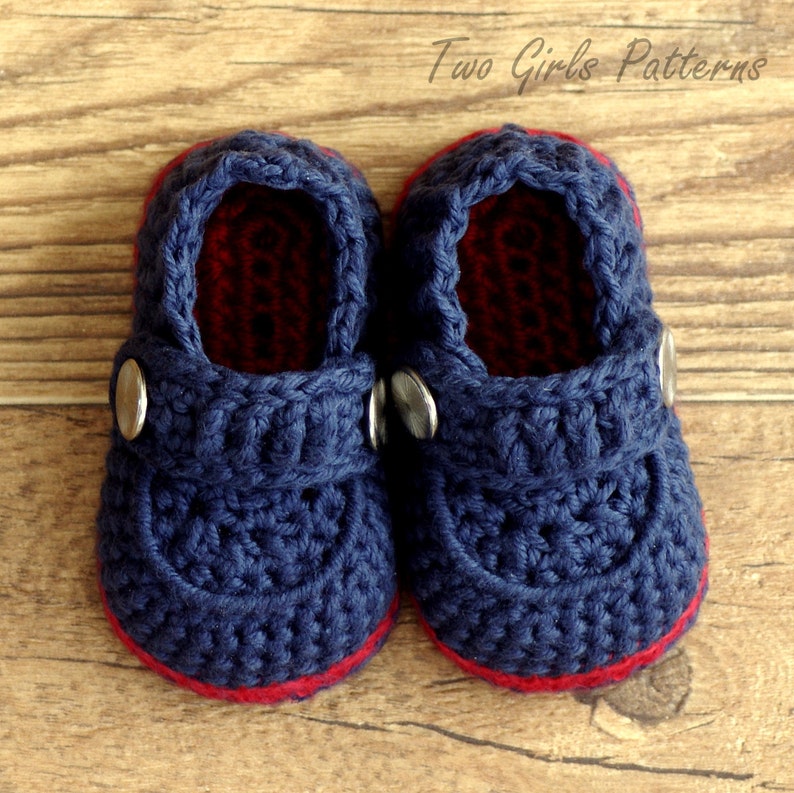 Crochet patterns Baby Boy Booties The Sailor Pattern number 203 Instant Download kc550 image 5