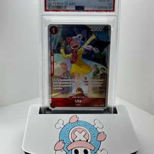 One Piece Card Display Stand, Custom Graded Card Holder for PSA CGC BGS, Anime Desk Tcg Decor