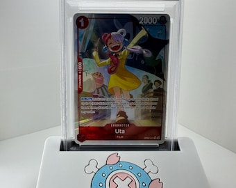 One Piece Card Display Stand, Custom Graded Card Holder for PSA CGC BGS, Anime Desk Tcg Decor