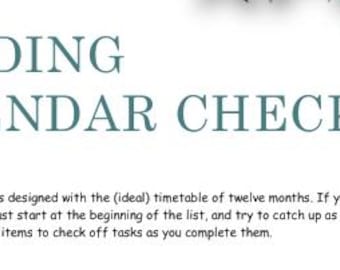 Simple Wedding Checklist