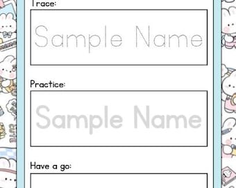 Kids Name Worksheet