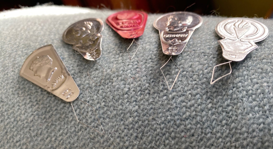 Vintage Needle Threader / Secondhand Sourced / Aluminum Etsy