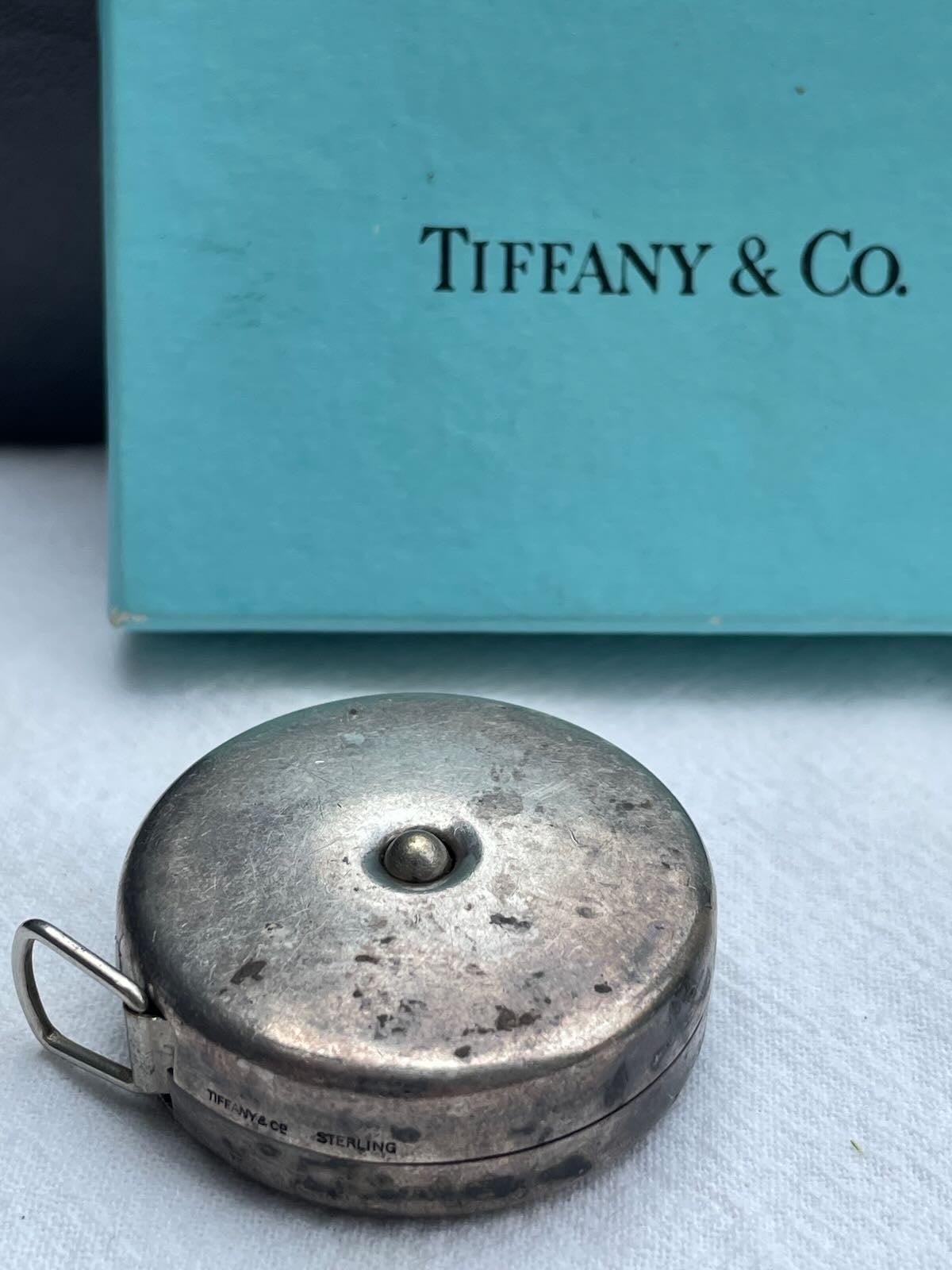 TEFFANYアンティーク　シルバーTape measure Tiffany & Co Sterling Silver Measuring Tape (rare Lufkin