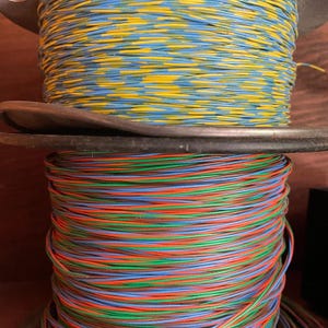 5 yards de fil téléphonique Ma Bells, calibre 24 AWG, vers 1981 image 2