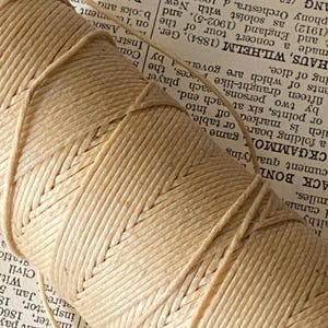 5m Vintage gewachstes Buchbindergarn / starke 1/40 cm Baumwollschnur - 9-fädig / New Old Stock / passend zugeschnitten / The Linen Thread Co, Inc.