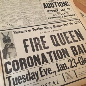 Vintage Newspaper Clippings: 1930s-1980s Newsprint for Scrapbooking (1/4 lb)