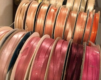 Stash builder: 10 yard variety mix of 80s vintage skinny ribbon