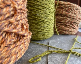Vintage 70s Carpet Warp: 10 yds Earthy Twist Gift Tie Ribbon