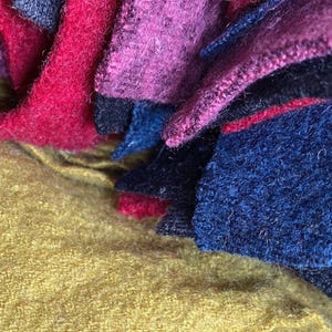 Set van gevilte wollen lapjes: herstelassortiment natuurlijke vezels (10 g)