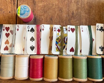 Vintage Conso 20/4 Glacé Cotton Thread | 5 Yards | Strong Polished Utility Thread for Repair, Upholstery & Bookbinding