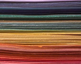 1/8 lb vintage construction paper— you choose color— for crafting, journaling, collage: red blue green yellow purple orange brown black mix