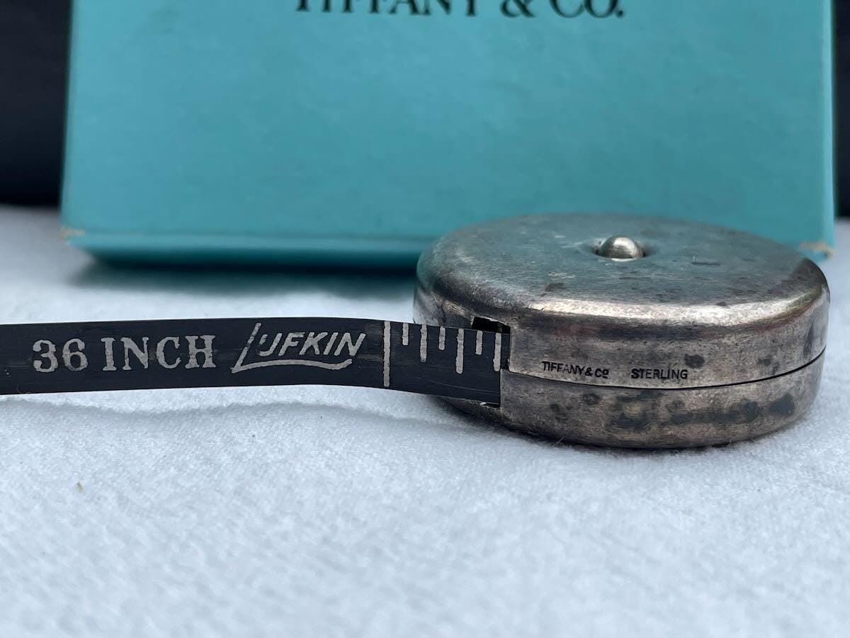 Tiffany & Co Sterling Silver Measuring Tape (rare Lufkin Collab