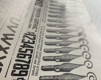 Speedball Calligraphy Nibs (New Old Stock or Clean & Tested)