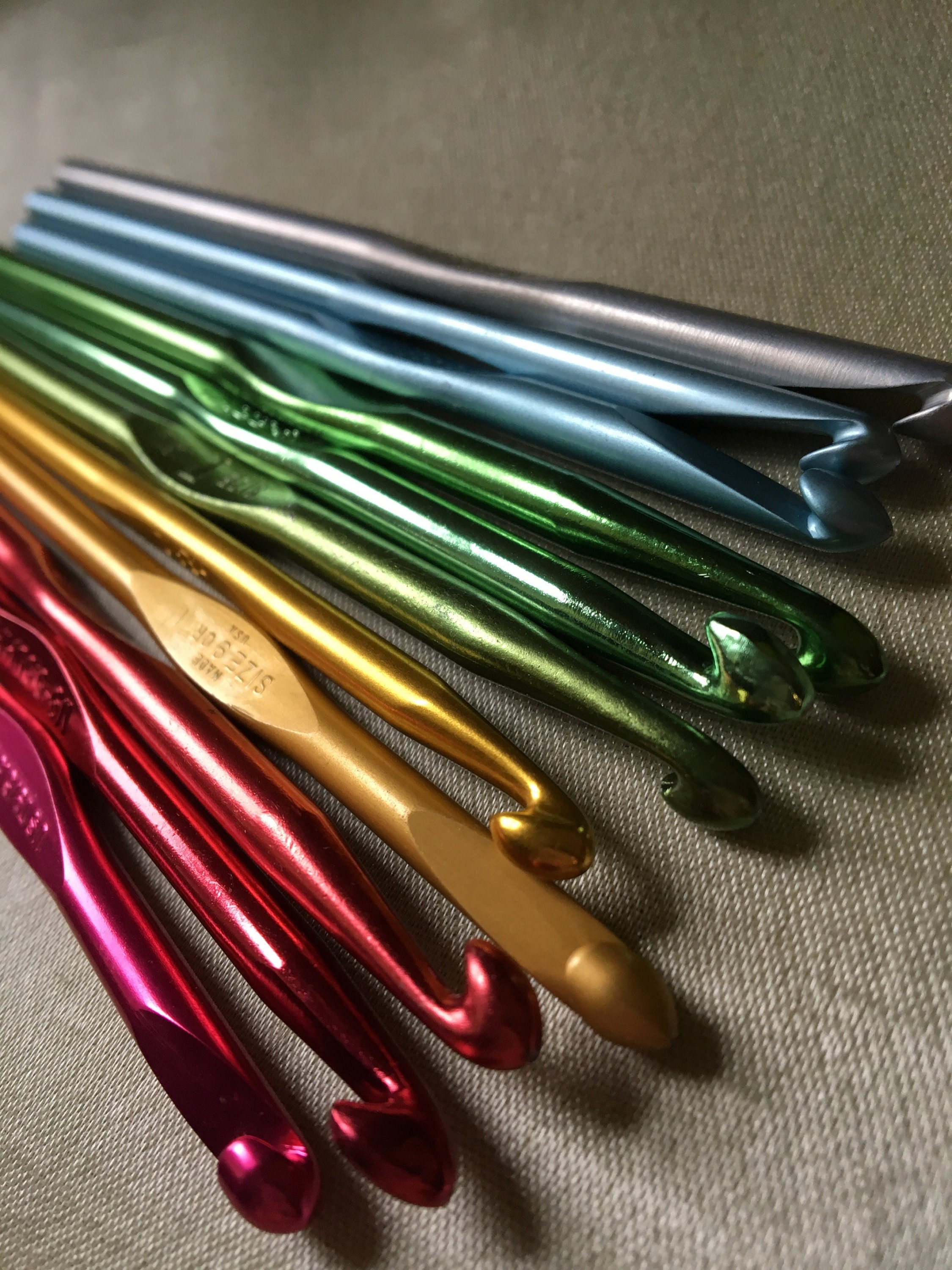 Boye Crochet Hooks. PICK A SIZE or Make a SET! Aluminum Crochet