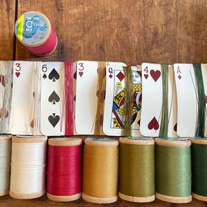 Vintage Conso 20/4 Glacé Cotton Thread | 5 Yards | Strong Polished Utility Thread for Repair, Upholstery & Bookbinding