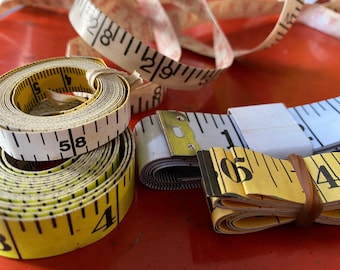 Vintage 60" Measuring Tape: Secondhand Sewing Ruler