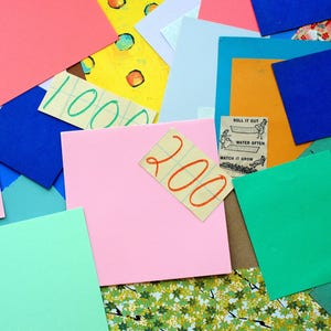 Colorful Paper Scraps Bundle: Junk Journals, Collage, Scrapbooking (1/8 lb)