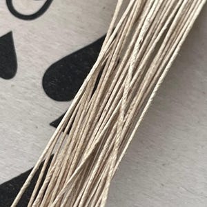 Hilo para botones y alfombras de alta resistencia: Cordón utilitario vintage resistente, 5 yardas. Cream/Ecru