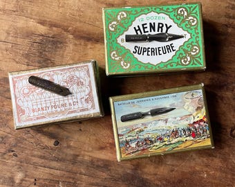 Left-Handed Friendly Vintage Dip Pen Nib Set (3) – Calligraphy, Drawing, Writing, Nos Nibs
