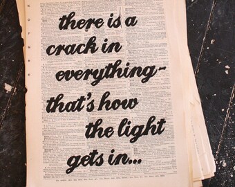 Print: "Becoming an adult is the dumbest thing I have ever done." - Anonymous quotation on salvaged dictionary page