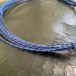 5 yards de fil téléphonique Ma Bells, calibre 24 AWG, vers 1981 Twin Wire - blue/violet (coming soon)