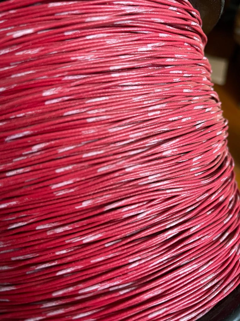 5 yards de fil téléphonique Ma Bells, calibre 24 AWG, vers 1981 Twin Wire - AT&T red/white appliance wiring 24 AWG