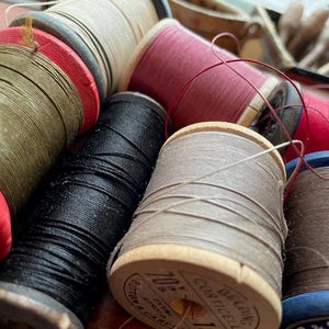Heavy Duty Button & Carpet Thread: Strong Vintage Utility Cord, 5 Yards