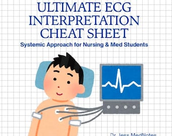 EKG EKG Interpretation Spickzettel für Krankenpflege- & Medizinstudierende (Digitaler Download)