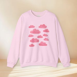 Pink Cloud Graphic Tee & Sweatshirt — Cute Pastel Cloud Shirt