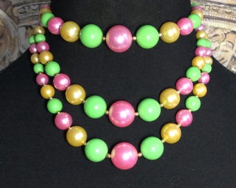 日本製 サイン入り 1960年代 ヴィンテージ ステートメント 3連