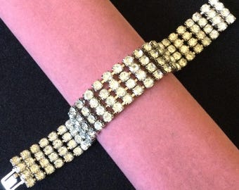 Bracciale rete tubolare blu con perle e strass stile Stardust - Gio