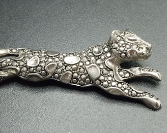 Spilla vintage con leopardo, anni '70-'80