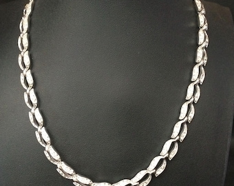 Bogoff Signed Rhinestone Necklace, Collectible Costume Jewelry