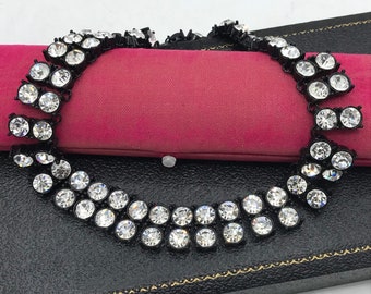 Chico&#39;s Rhinestone Necklace, high end collectible, Choker necklace, Vintage collectible, costume jewelry