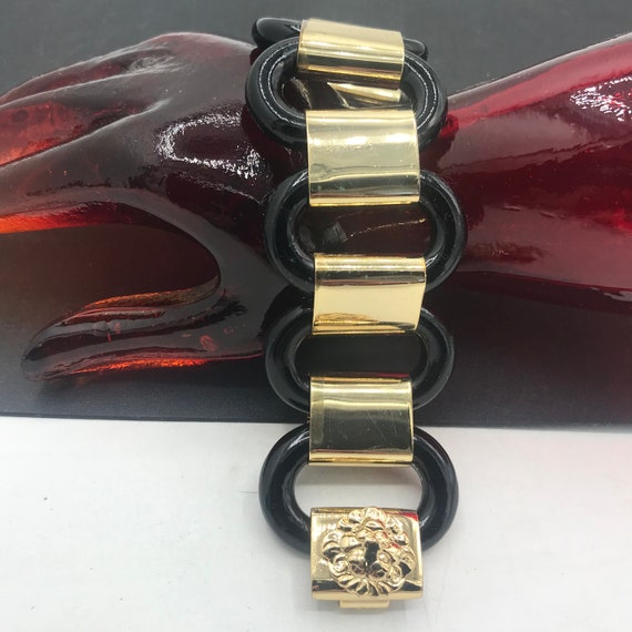 1980s Vintage  Lion Chunky Chain Bracelet, Collec… - image 3