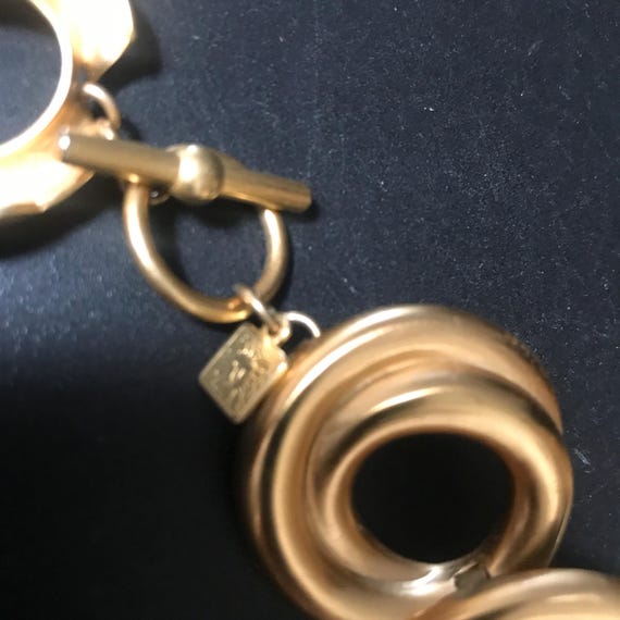 ANNE Klein designer signed statement necklace, st… - image 5