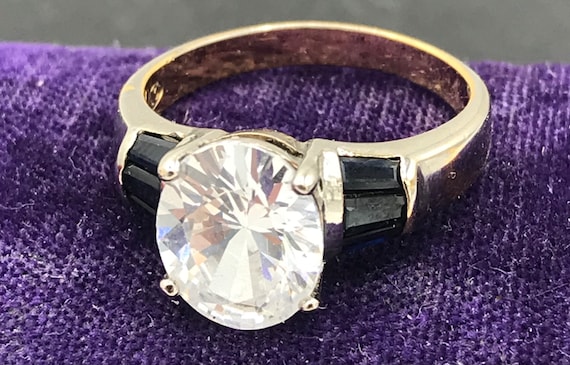 Large Rhinestone Statement Ring - image 2